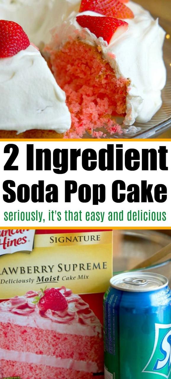 2 Ingredient Desserts With Cake Mix