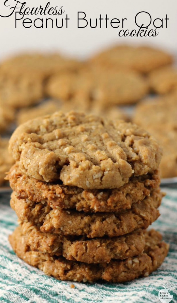 Vegan Peanut Butter Oatmeal Cookies Gluten Free
