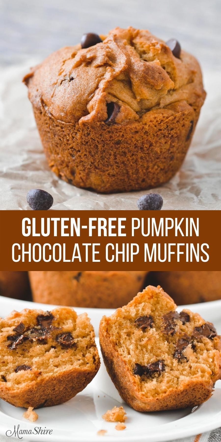 Easy Gluten Free Pumpkin Chocolate Chip Muffins