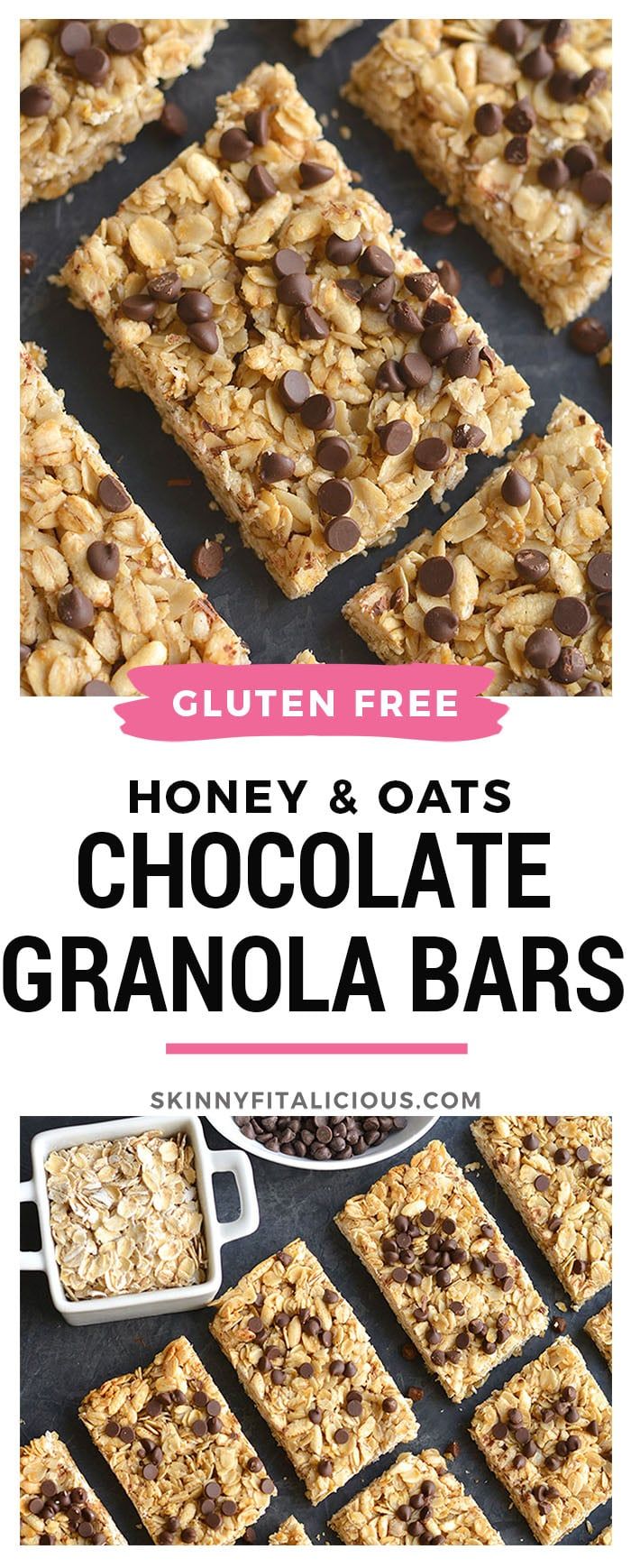 Homemade Nut Free Chocolate Chip Granola Bars