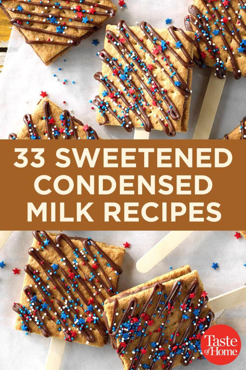 Easy Desserts Made With Sweetened Condensed Milk