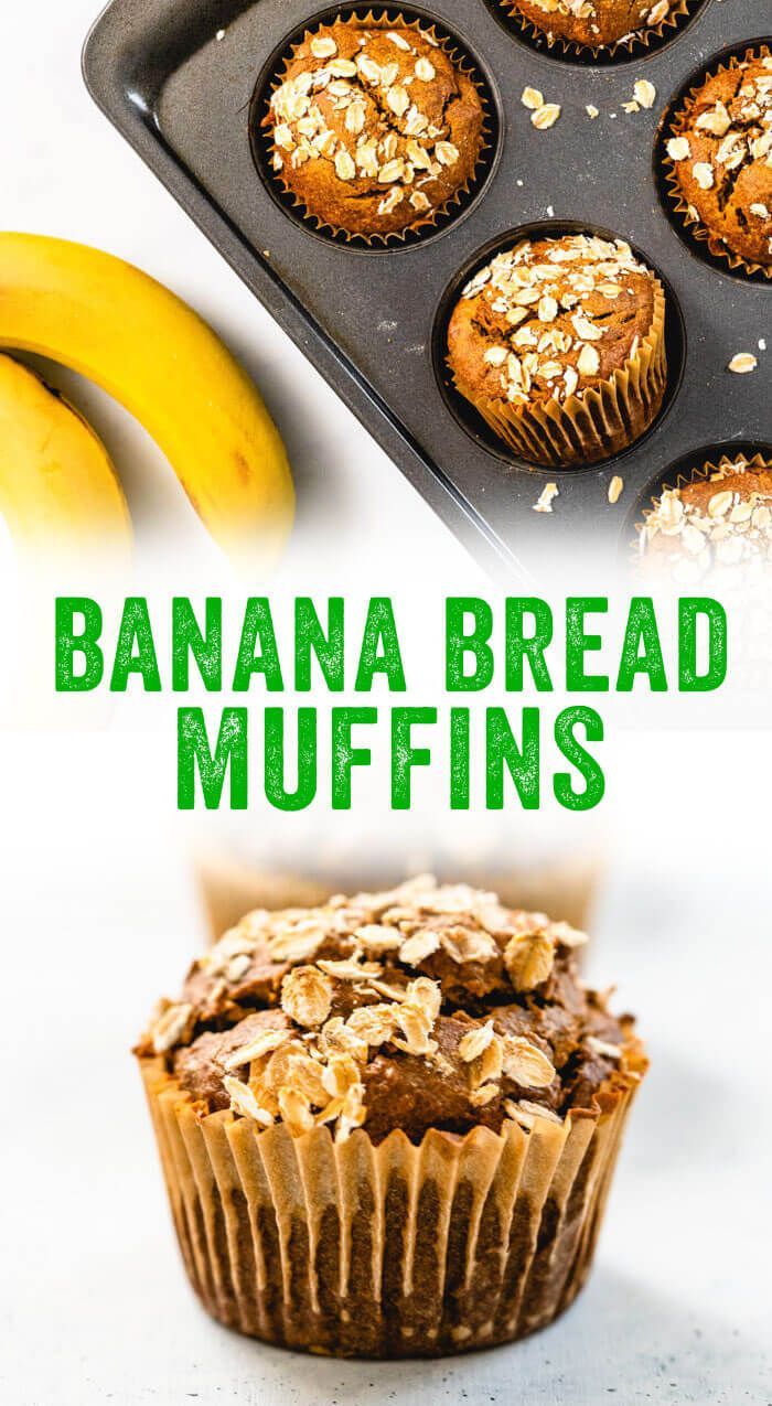 Healthy Banana Bread Breakfast Muffins
