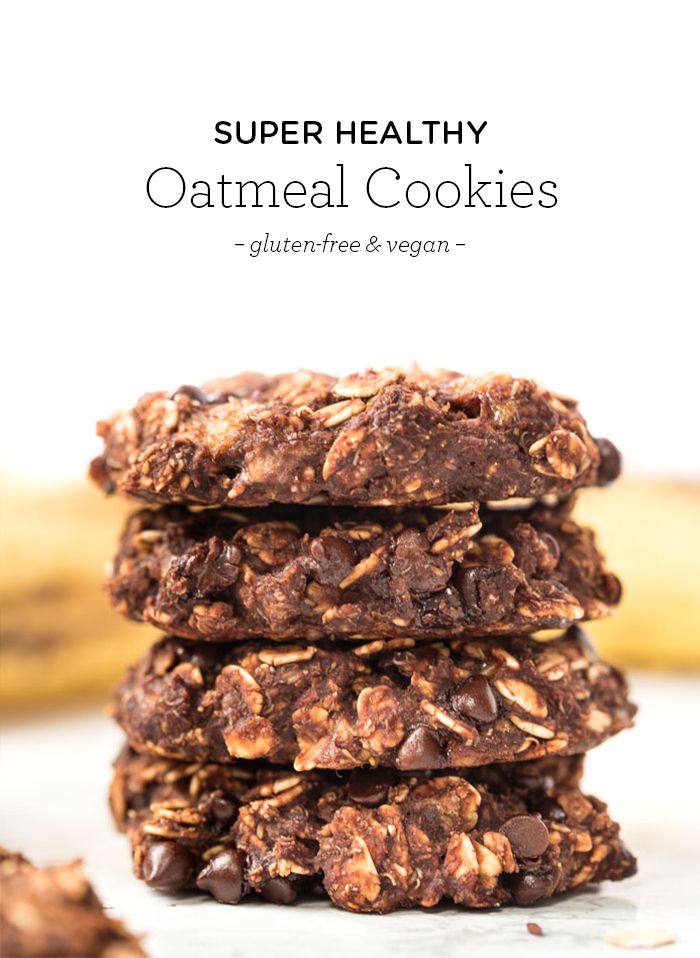 Healthy Oatmeal Cookies Vegan