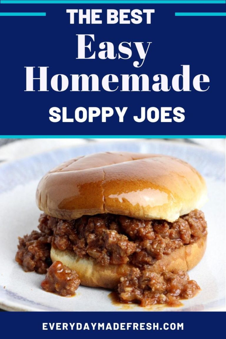 Homemade Sloppy Joe Recipe With Tomato Sauce