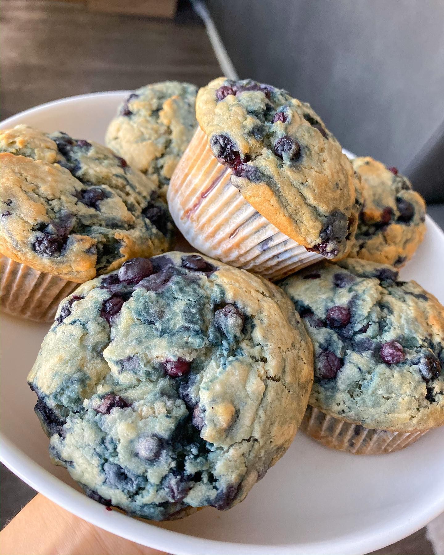 Healthy Vegan Gluten Free Blueberry Muffins