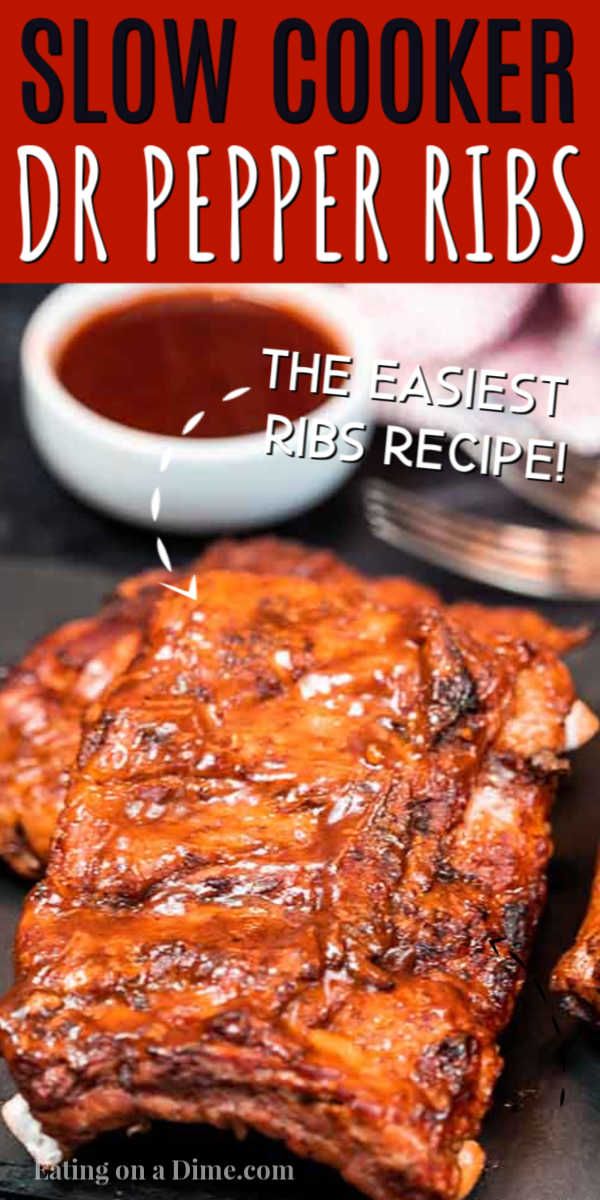 Easy Slow Cooker Ribs Recipe With Dr Pepper