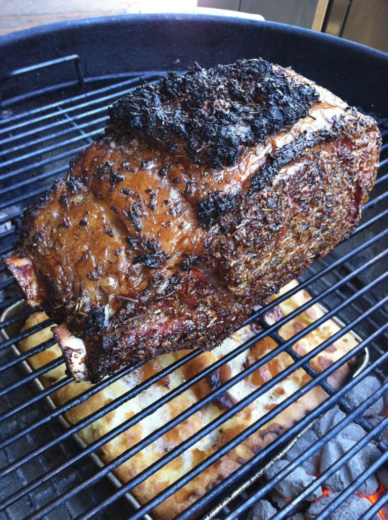 Cooking Prime Rib On Charcoal Grill