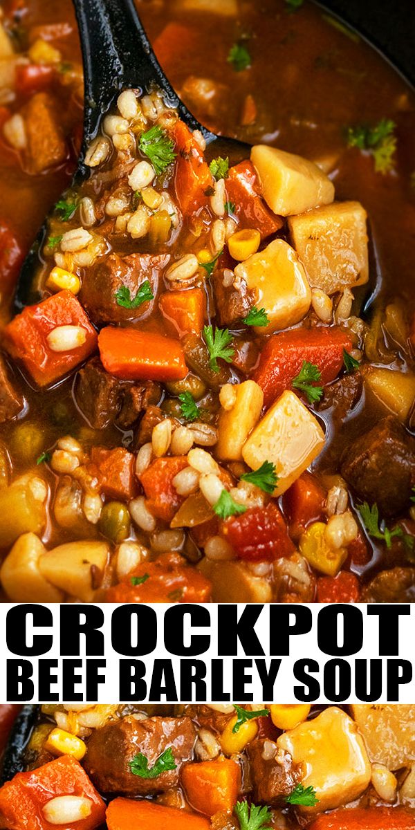 Easy Beef Barley Soup Recipe Crock Pot