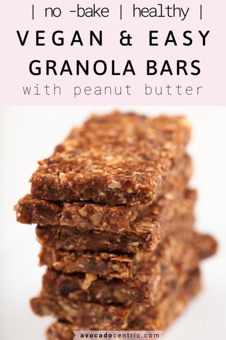 Healthy No Bake Granola Bars Peanut Butter