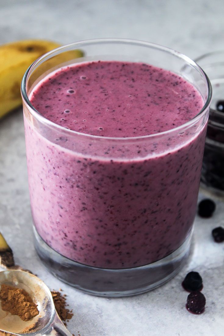 Smoothie Recipe With Yogurt Banana Blueberry