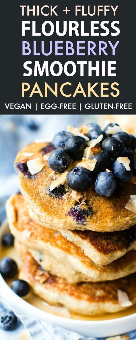Healthy Blueberry Pancakes Without Eggs
