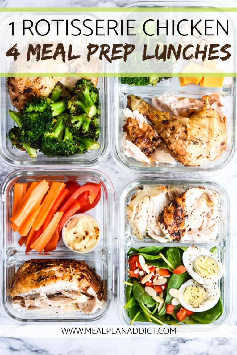 Healthy Meal Prep Ideas With Rotisserie Chicken