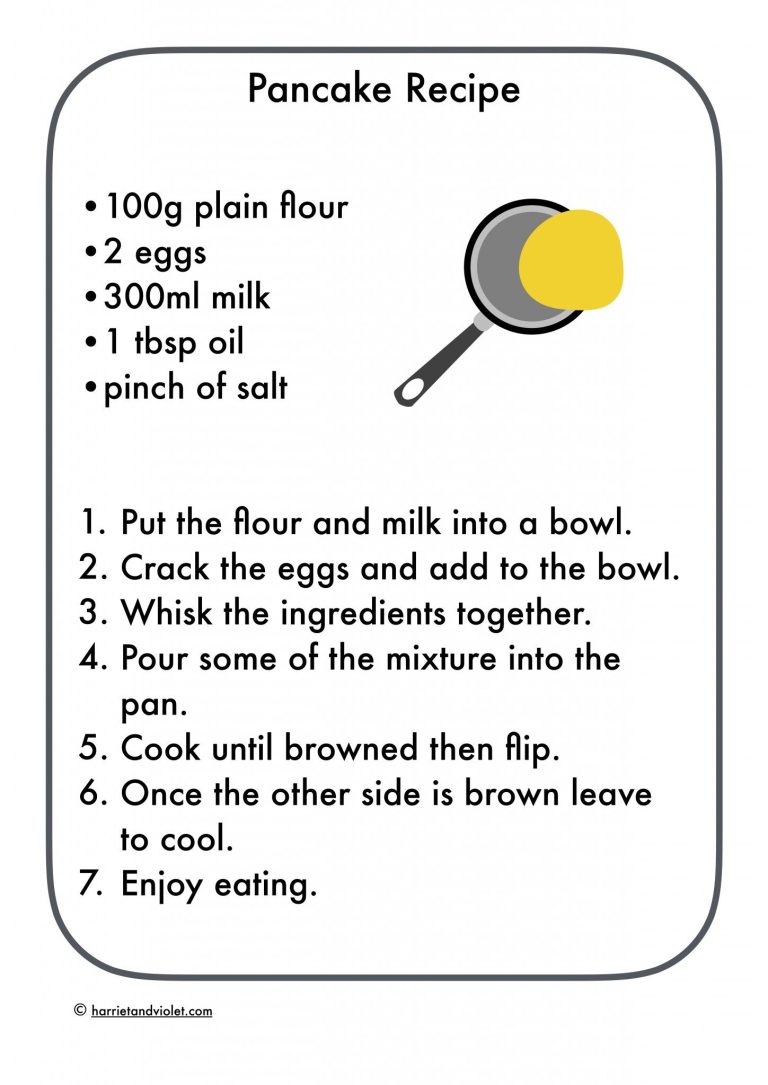 Simple Pancake Recipe For 1 Year Old