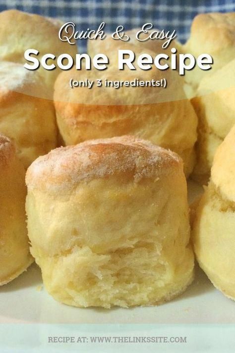 Quick And Easy Scone Recipe Only 3 Ingredients