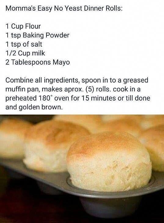 Quick Bread Roll Recipe No Yeast