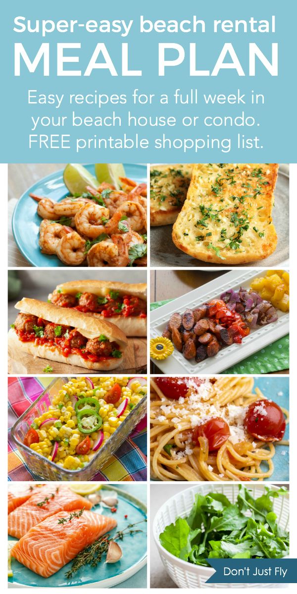 Easy Meals To Make On Beach Vacation