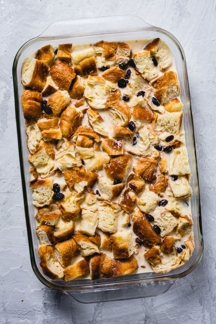 Quick Bread Pudding With Croissants