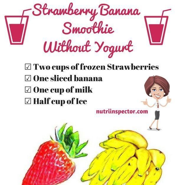 Smoothie Recipes With Yogurt Bananas And Strawberries
