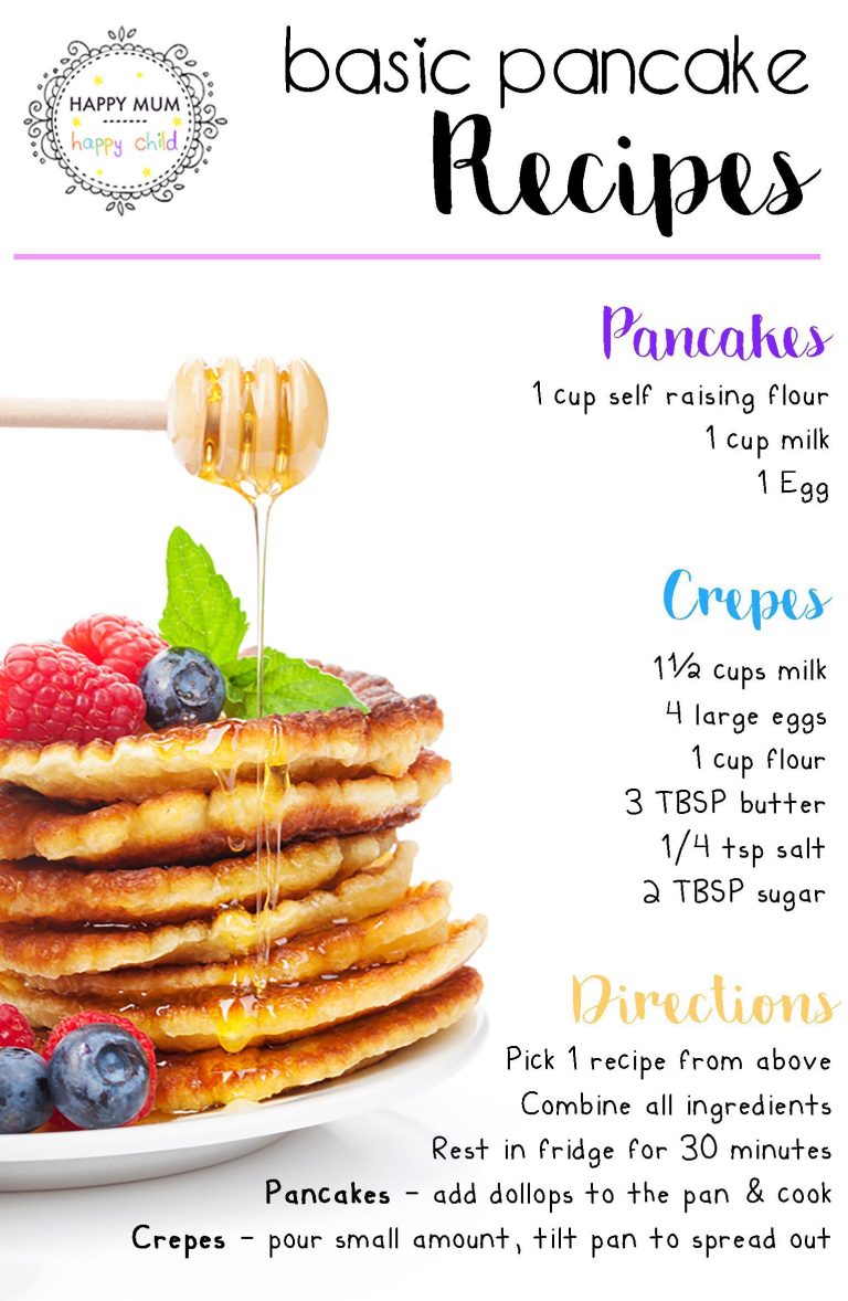 How To Make Basic Pancakes From Scratch