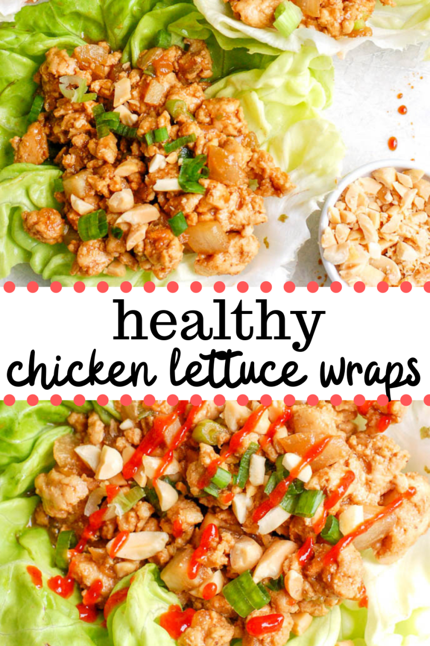 Healthy Chicken Lettuce Wraps Recipe