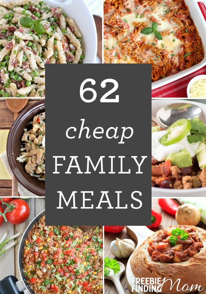 Cheap Nutritious Meals For A Family