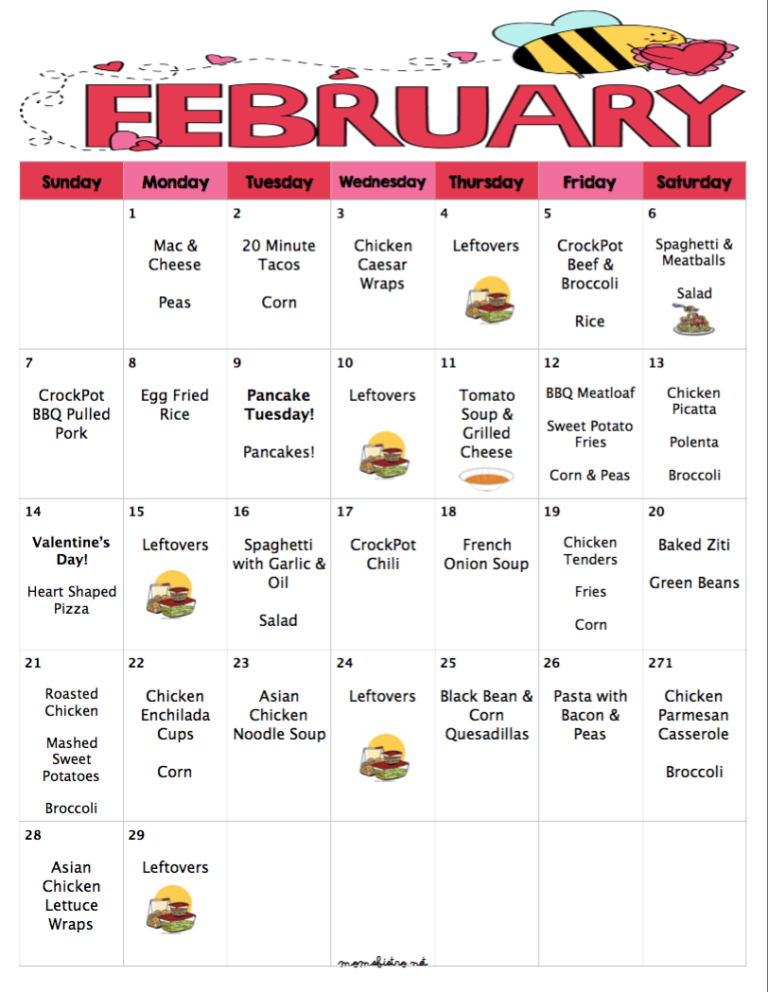 Weekly Meal Plan To Save Money