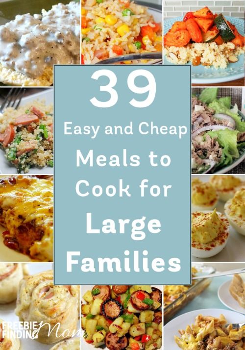Meal Ideas For Large Families On A Budget
