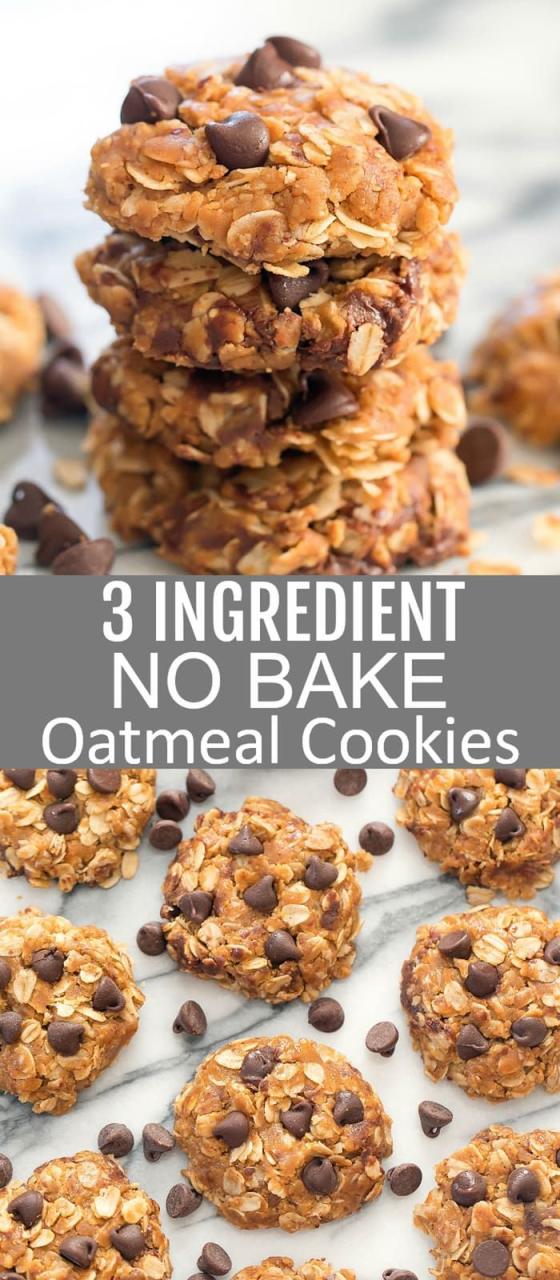Vegan Oatmeal Cookies '' 3 Ingredients