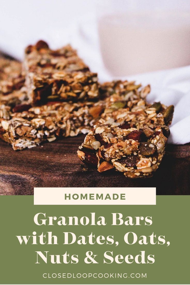 Healthy Granola Bar Recipe Without Dates