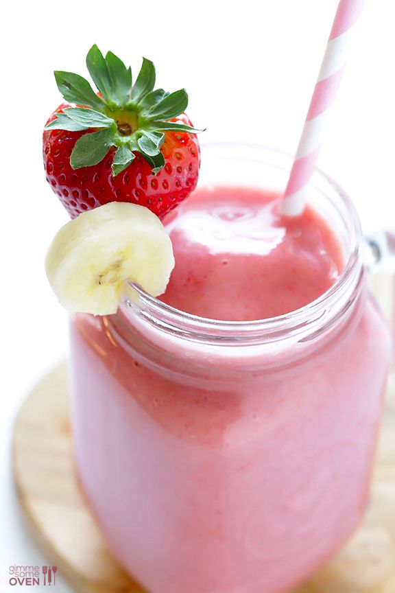 Strawberry Banana Smoothie Recipe With Yogurt And Orange Juice