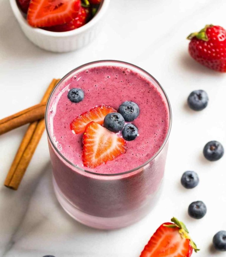 Smoothie Recipes With Yogurt Strawberries Blueberries