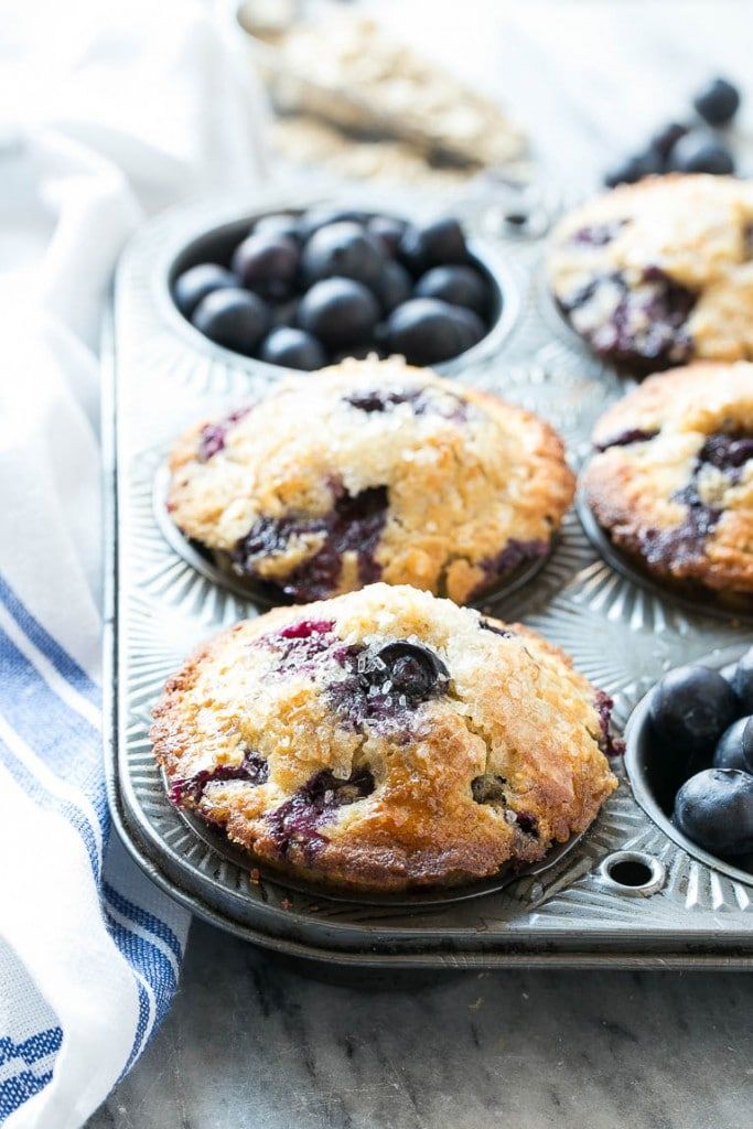 Healthy Blueberry Muffins With Whole Wheat Flour