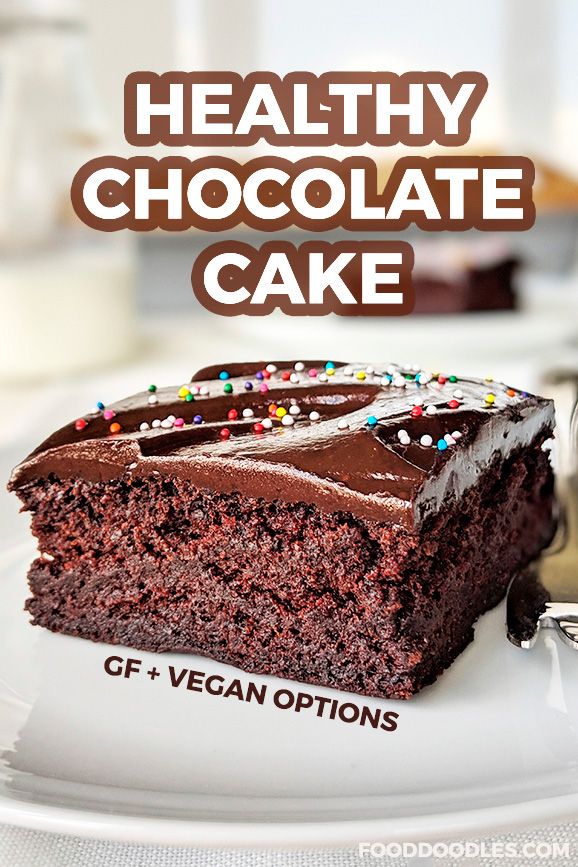 Healthy Chocolate Cake With Whole Wheat Flour