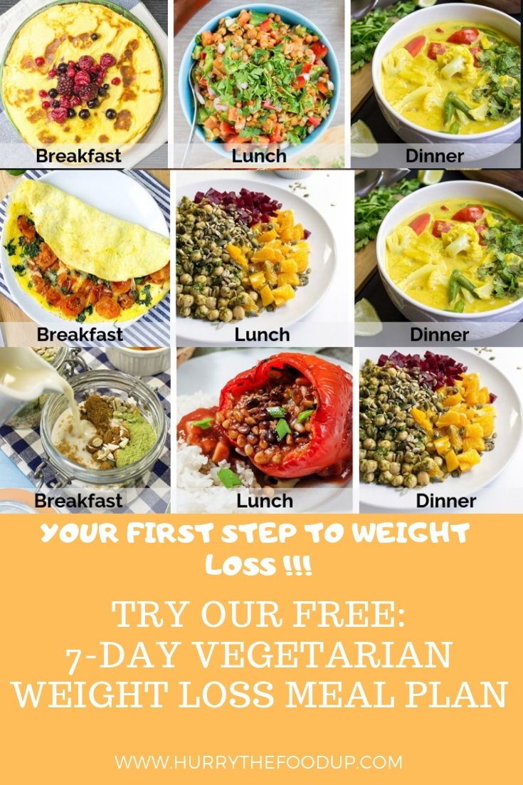 Weight Loss Vegetarian Meal Plans