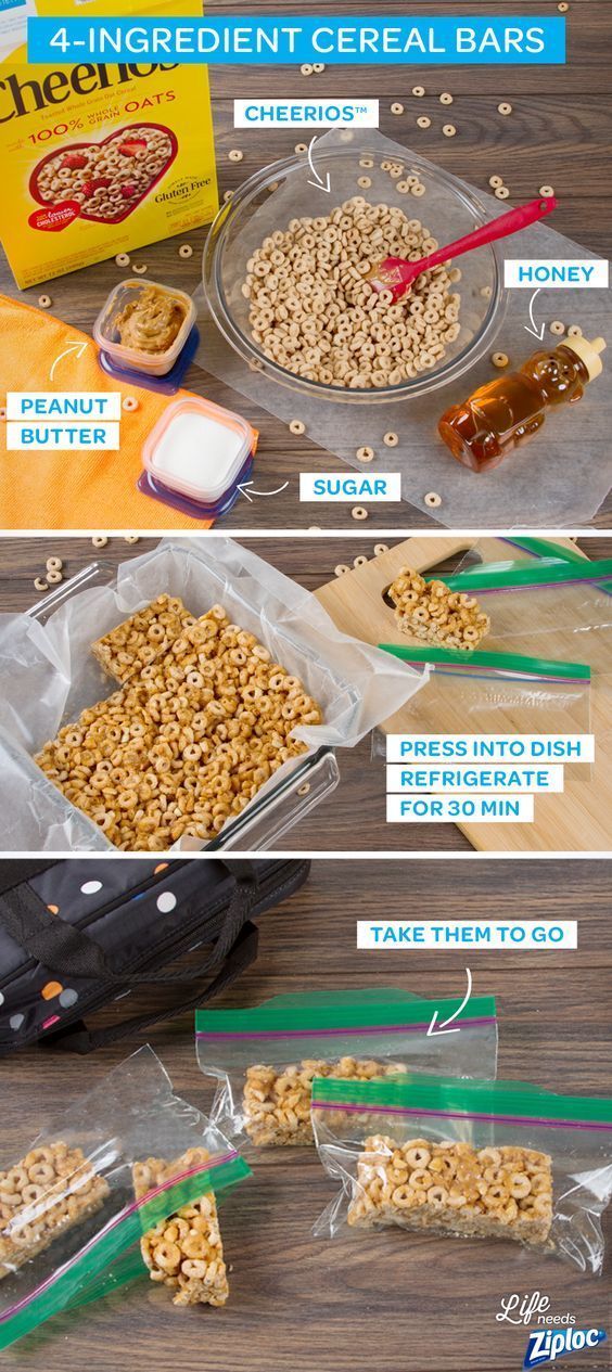 Homemade Cereal Bars With Peanut Butter