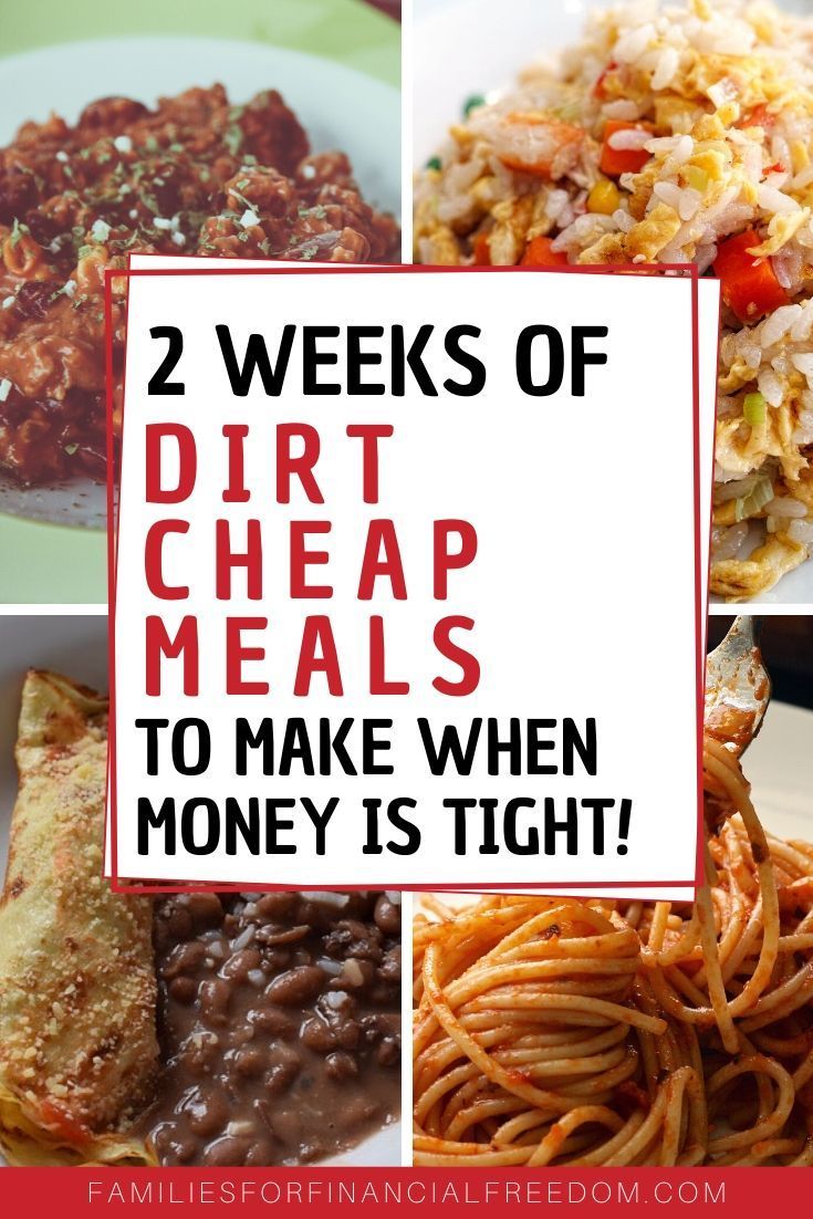 Budget Friendly Meals For A Week