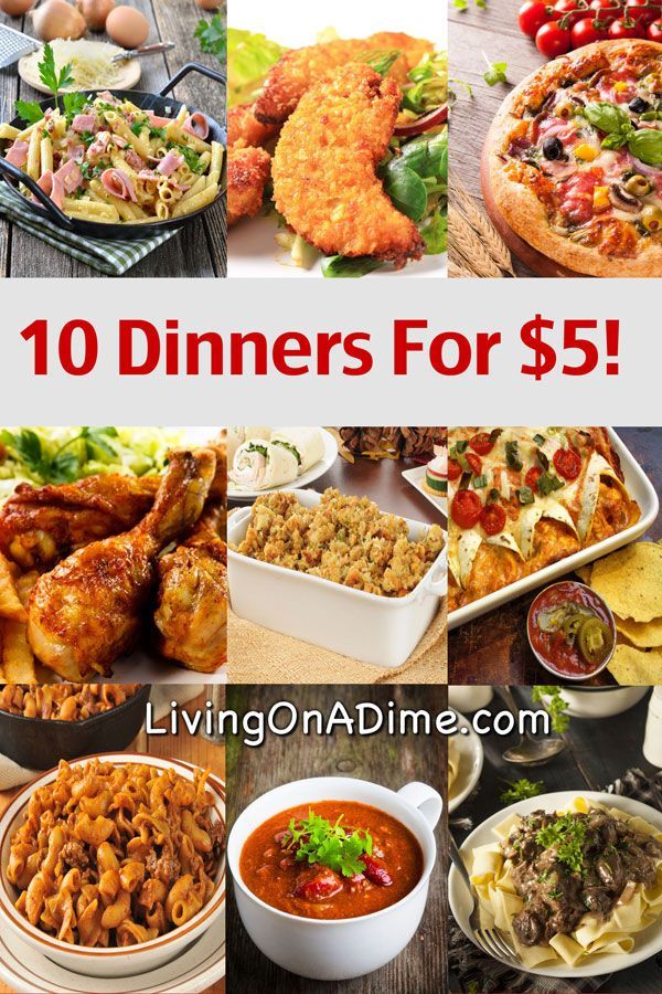 Cheap Dinner Meals For The Week