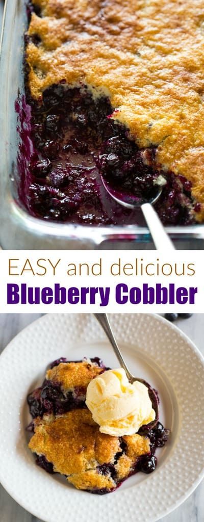 Easy Blueberry Cobbler