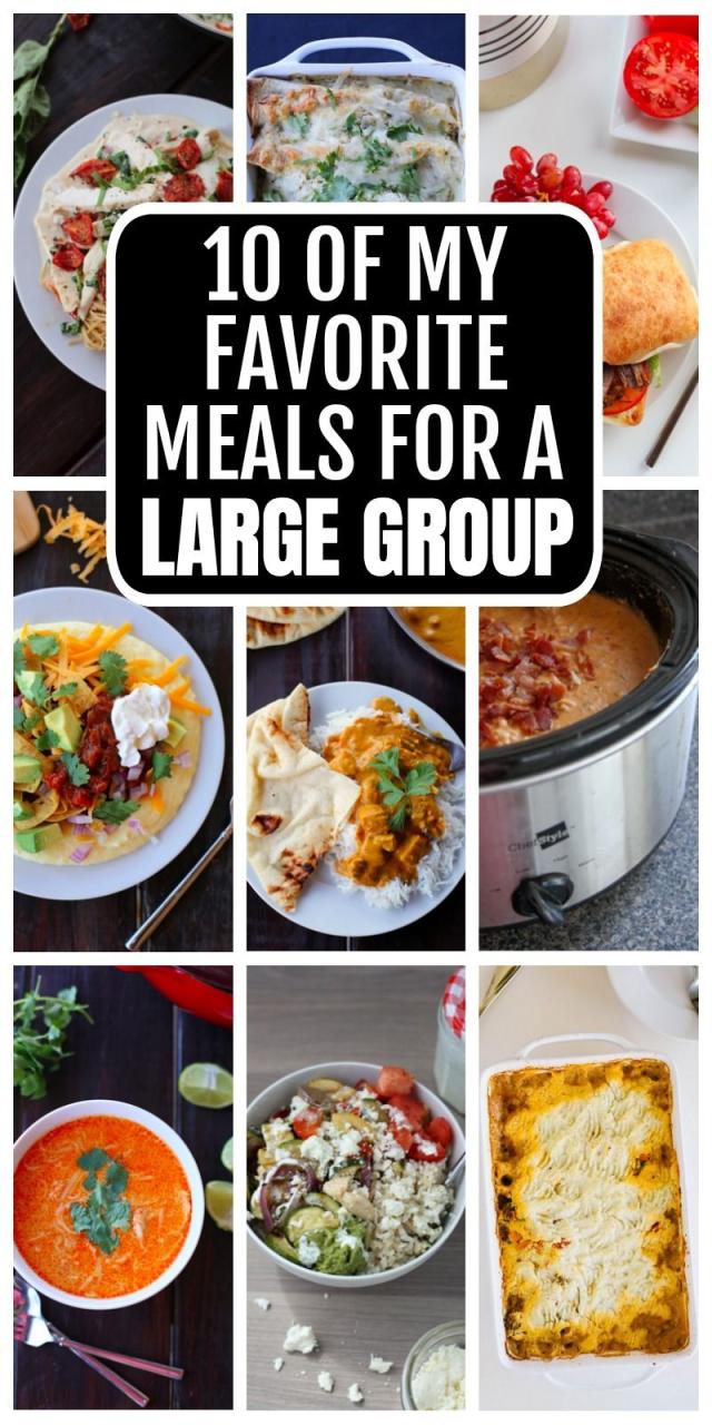Inexpensive Meals For Large Groups