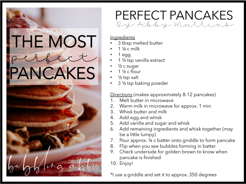 Quick Pancake Recipe