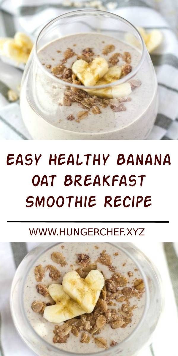 Breakfast Smoothie Recipe With Oats
