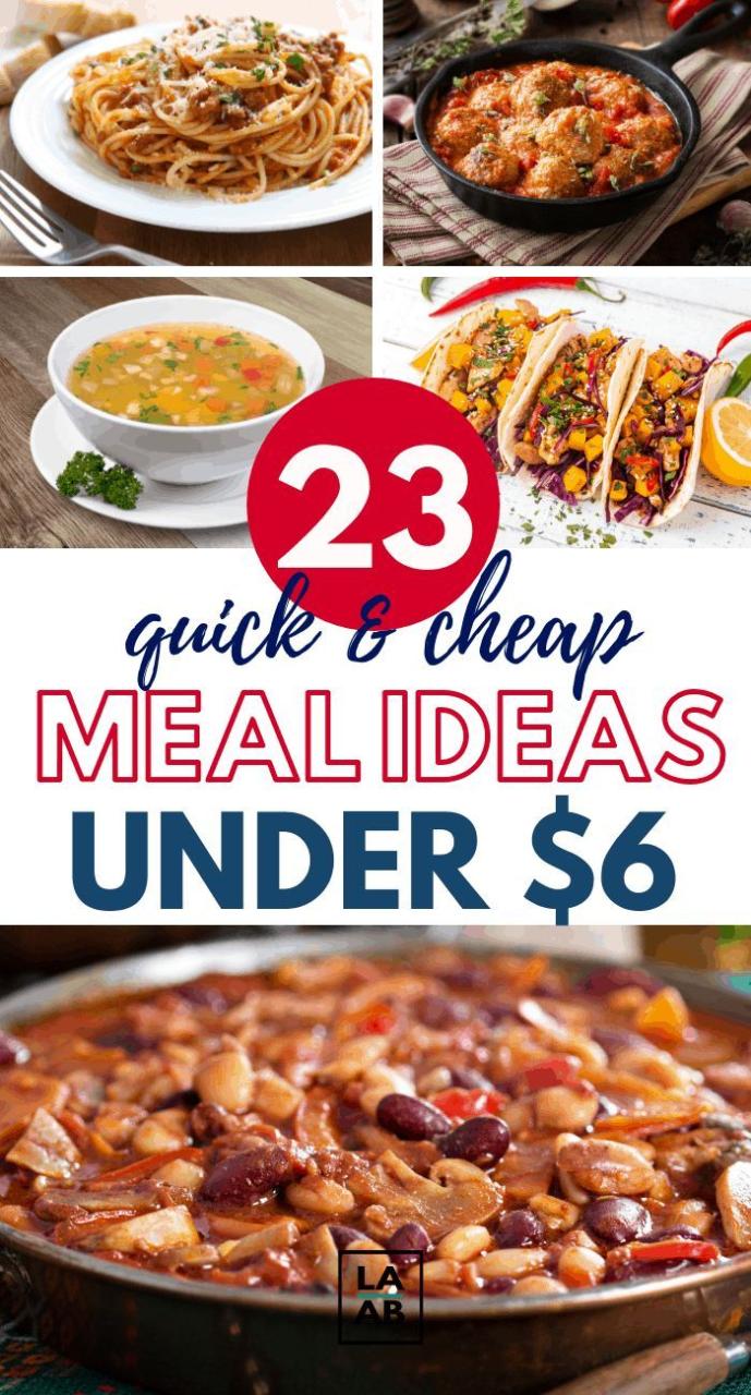 Cheap Family Meals For 6