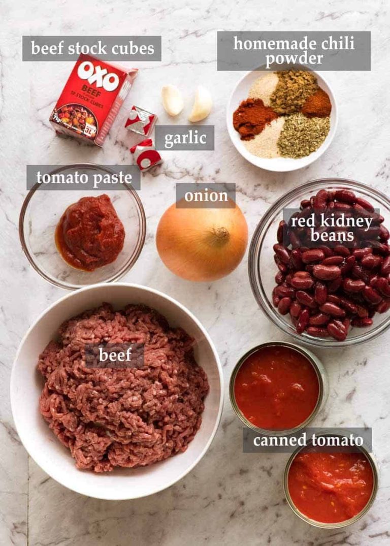 Chili Ingredients