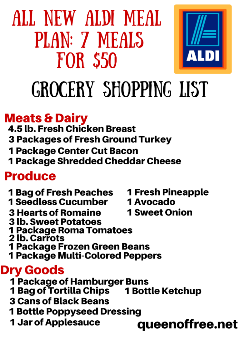 Aldi Meals On A Budget