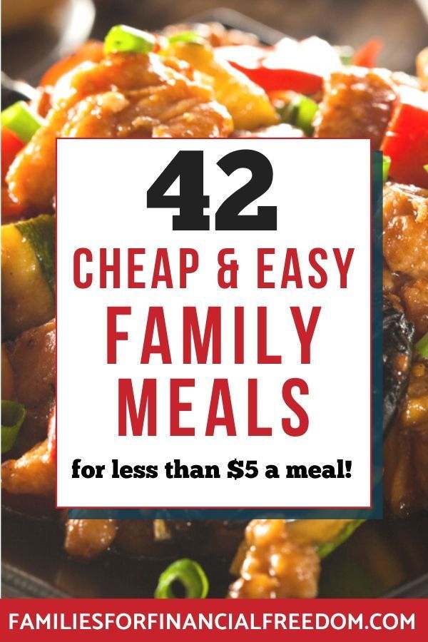 Cheap Meals On A Budget For 3