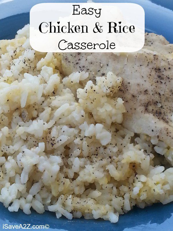 Easy Chicken And Rice Casserole