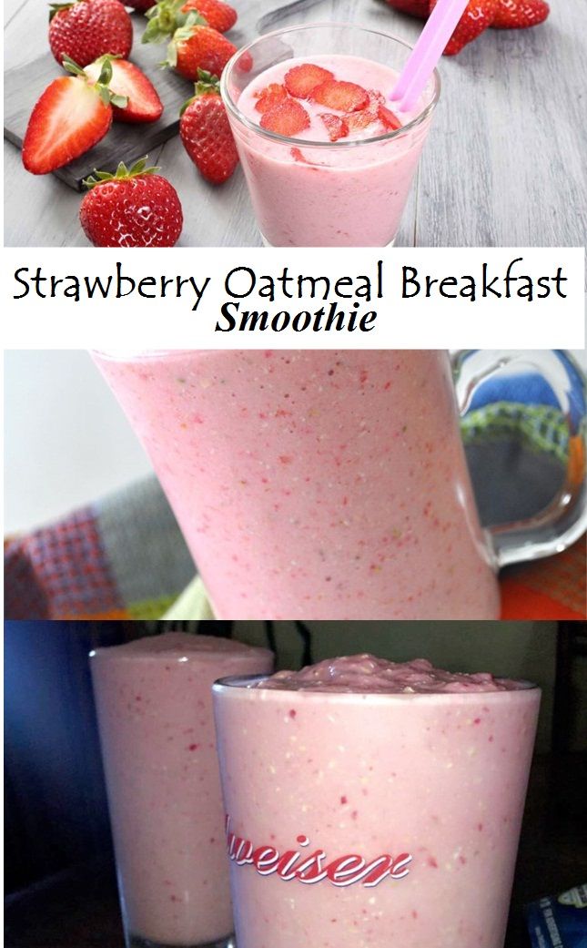 Breakfast Smoothie With Oatmeal
