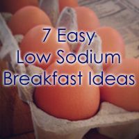 Low Sodium Low Cholesterol Breakfast Recipes