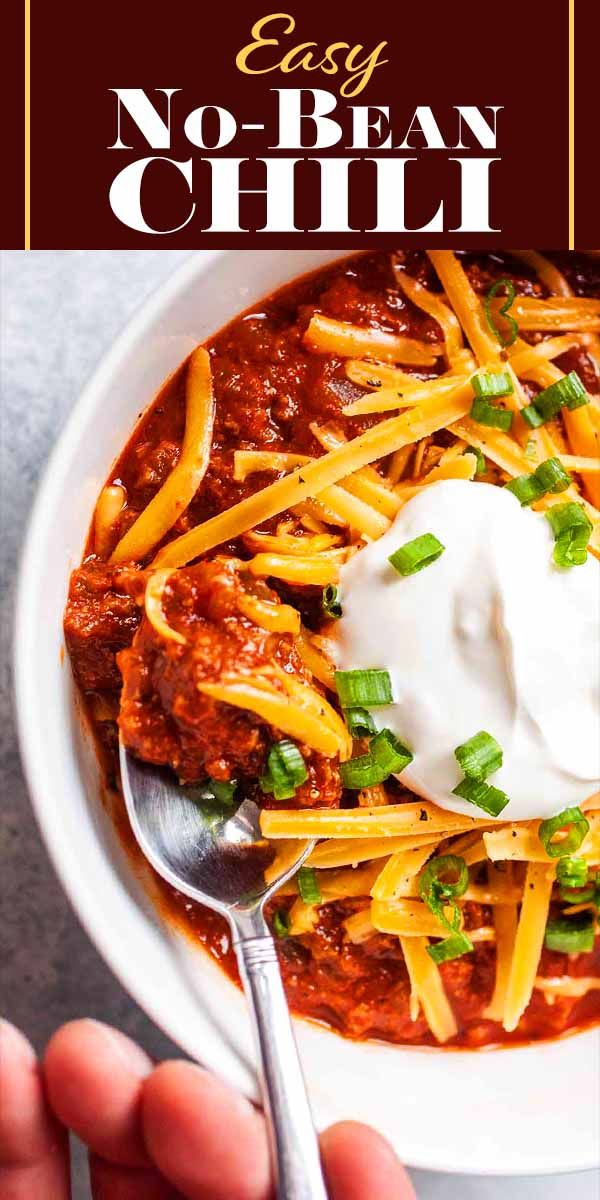 Healthy Beef Chili Recipe No Beans