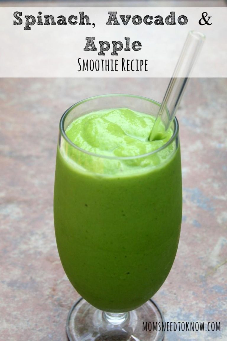 Green Smoothie Recipe Avocado Spinach